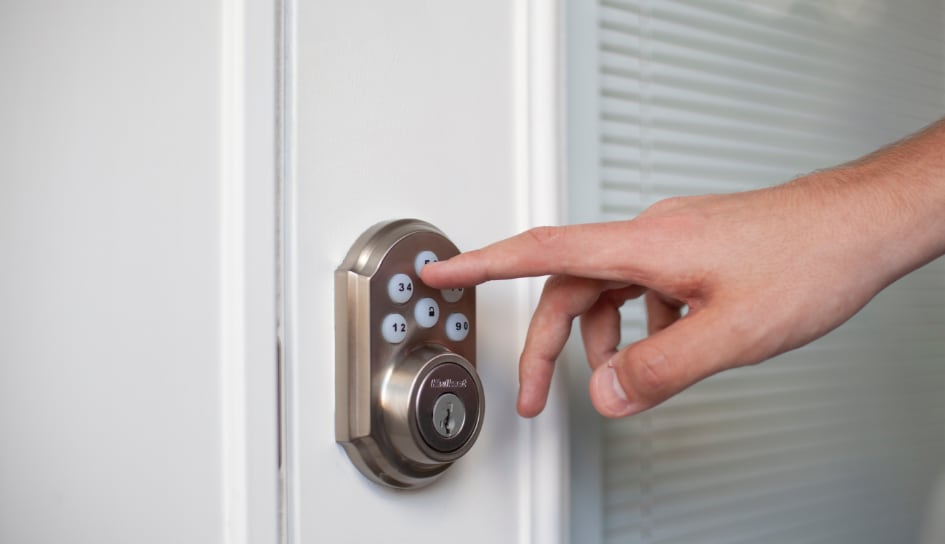 ADT smartlock on a Baltimore home